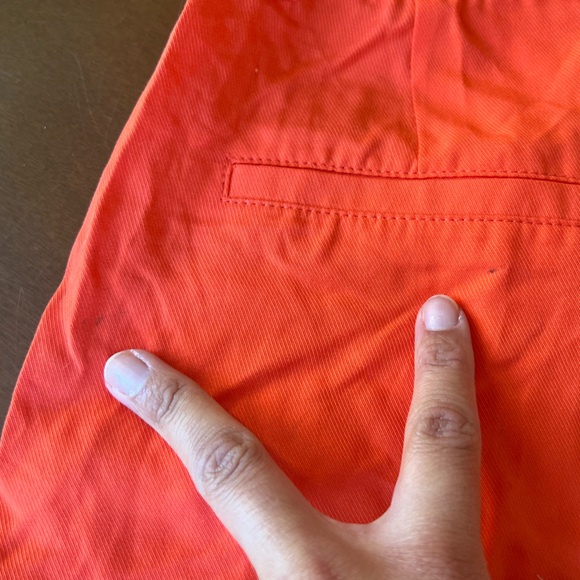 ☎️ Zara Bright Orange High Waisted Shorts festival Bermuda bohemian preppy - Picture 4 of 5